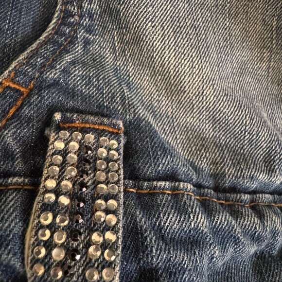 Dolce & Gabbana Denim Jean Jacket with Rhinestones - Picture 4 of 14